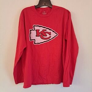 Fanatics Kansas City Chiefs Travis Kelce 87 Long Sleeve T-Shirt Mens Large Red
